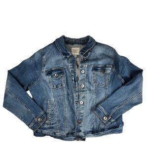 Torrid Denim Dark Wash Jacket with multiple pockets
